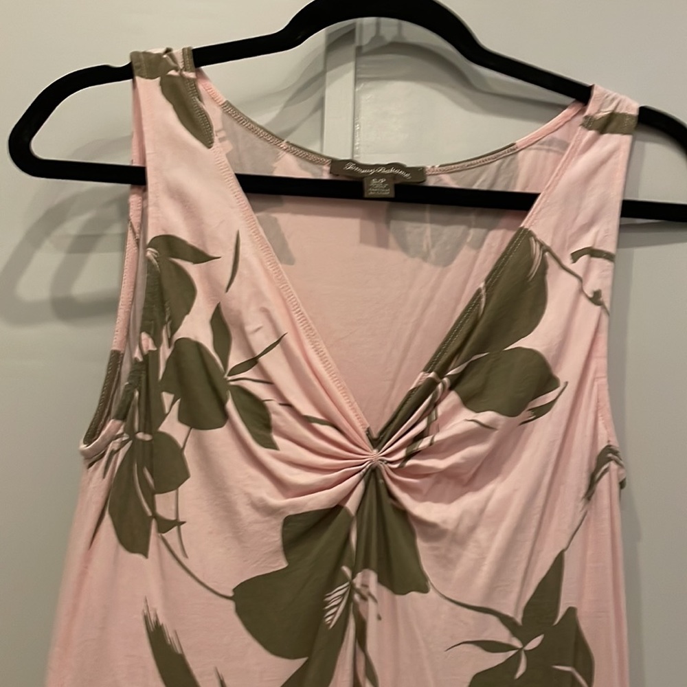Tommy Bahama pink flowing dress sz S stretchy beach dress maxi sexy - Picture 4 of 7